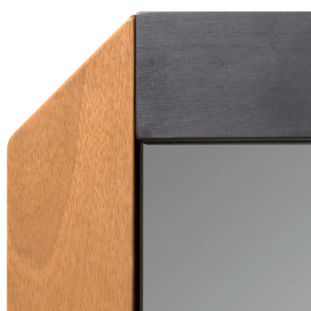 Rechteckiger Spiegel mit Holzrahmen von Made in Italy Design - Cira