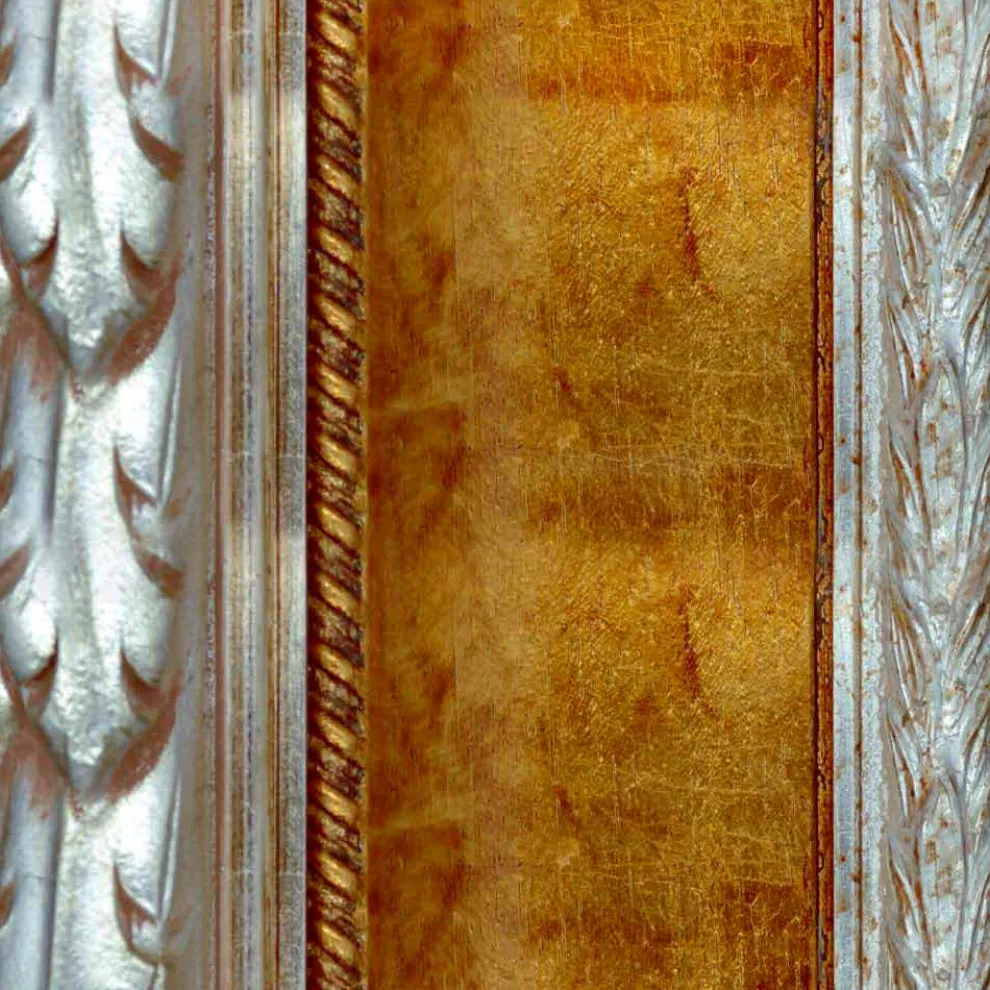 Rechteckiger Wandspiegel mit modernen Linien made in Italy Umberto