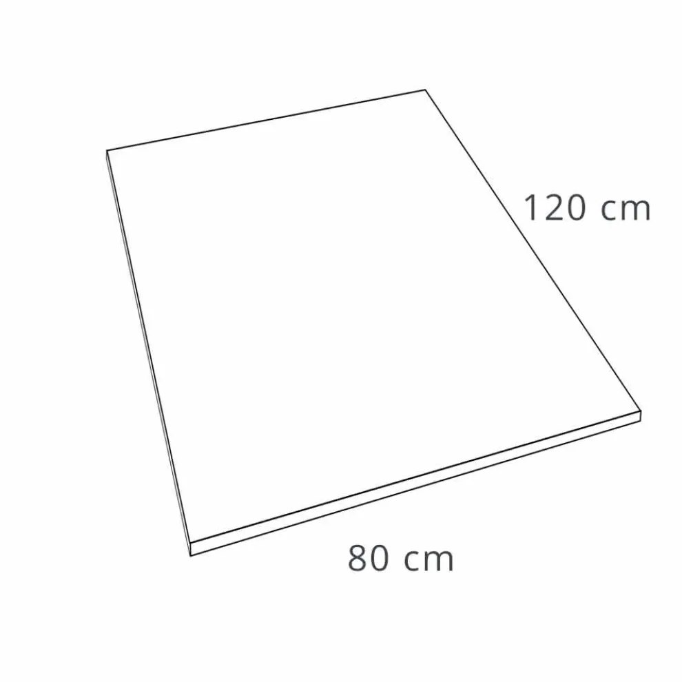 Resin Duschwanne 120x80 in Modern White Velvet Effect Finish - Estimo