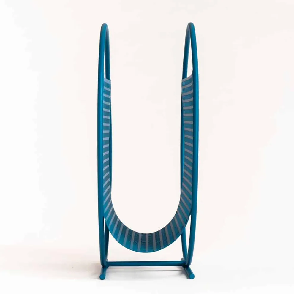 Round Design Steel Magazine Rack Made in Italy - Schöpflöffel