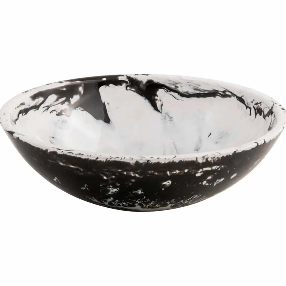 Runder Aufsatzwaschtisch aus Kunstharz, Bussoleno