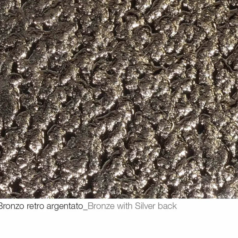 Runder Couchtisch aus geschmiedetem Kristall und Metall Made in Italy - Livigno