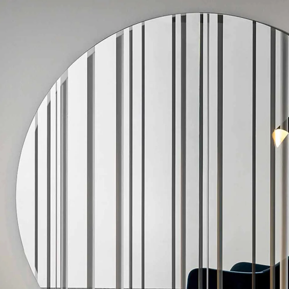 Runder Design Wandspiegel Durchmesser 200 cm Made in Italy - Coriandolo