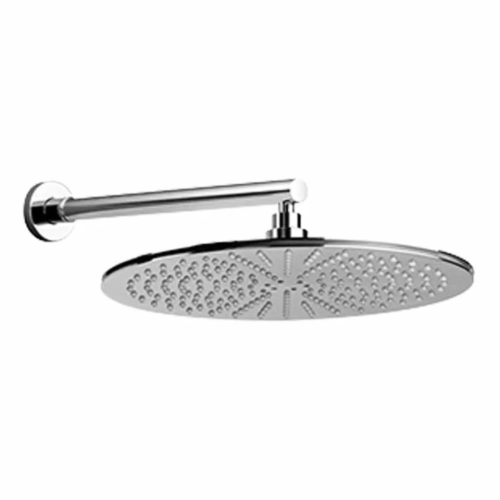 Runder Duschkopf aus Edelstahl und Messing Made in Italy - Aurelio