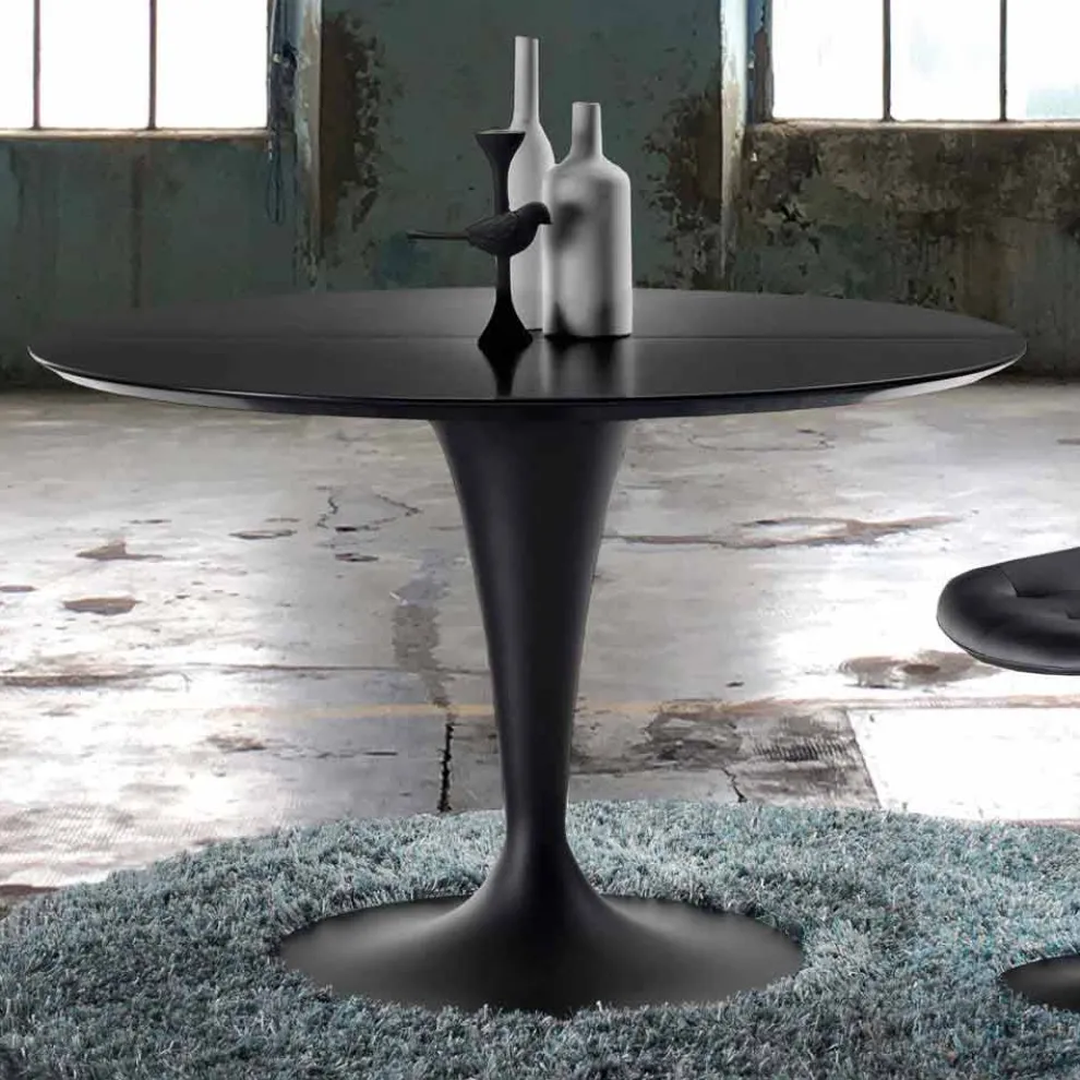 Runder Esstisch ausziehbar in modernem Design - Borgia