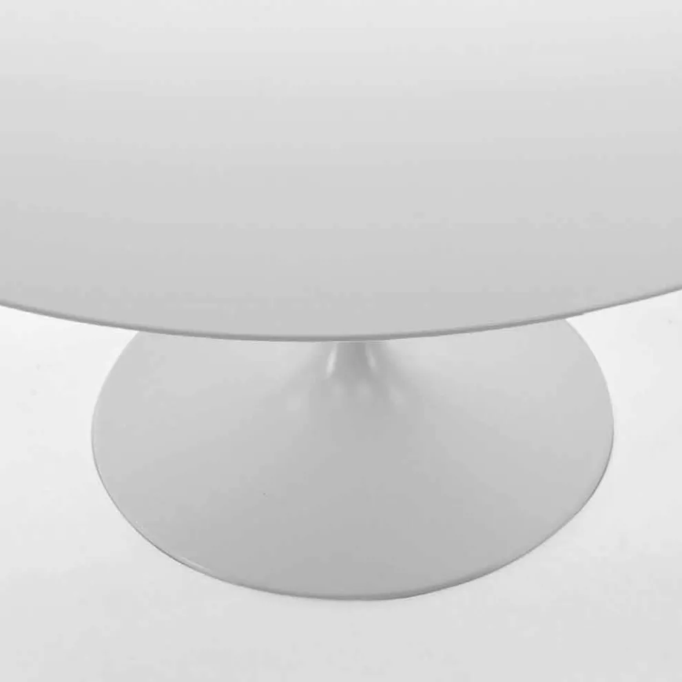 Runder Esstisch mit Laminatplatte, hergestellt in Italien – Dollars