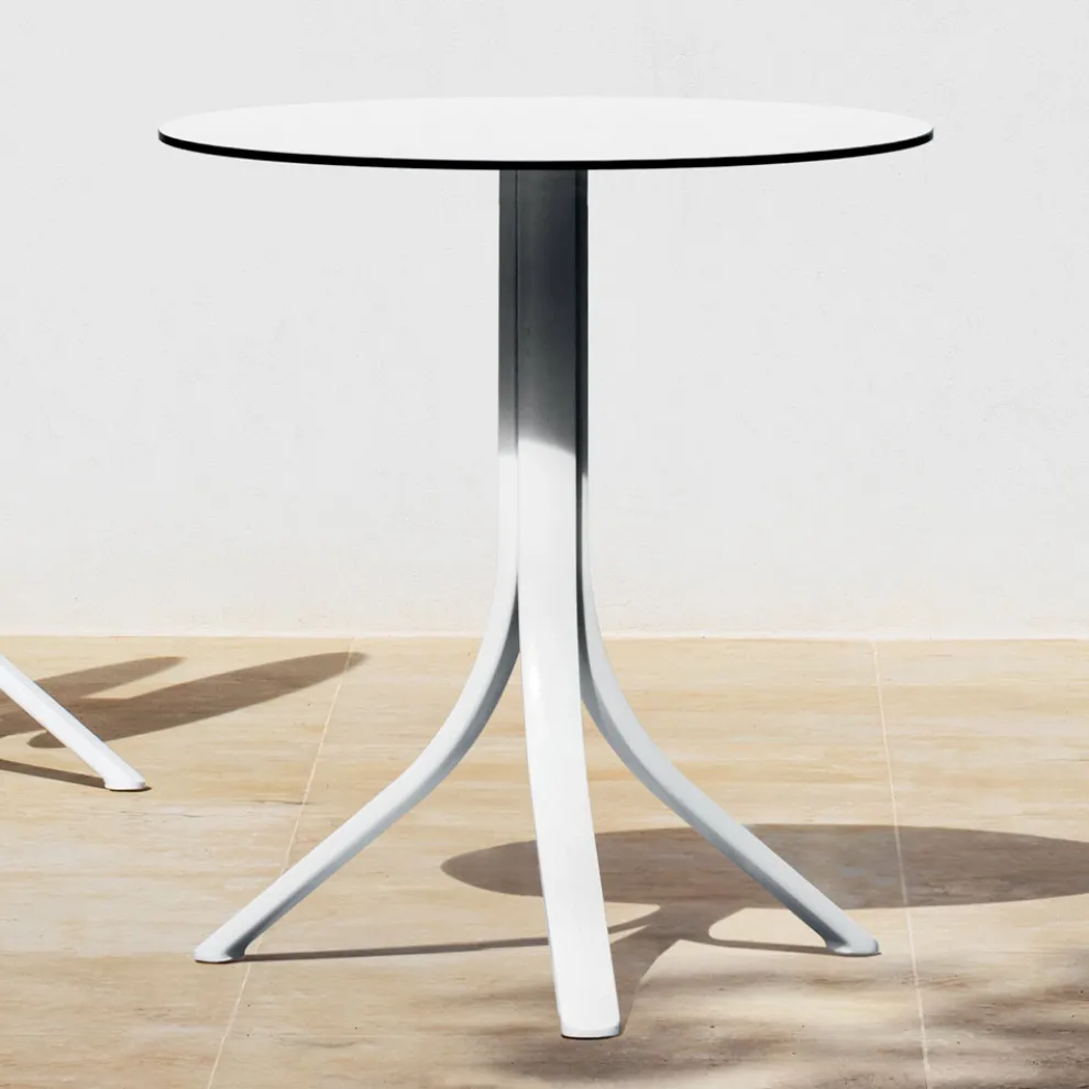 Runder Liegetisch mit 3 Aluminiumbeinen 2 Farben - Filomena