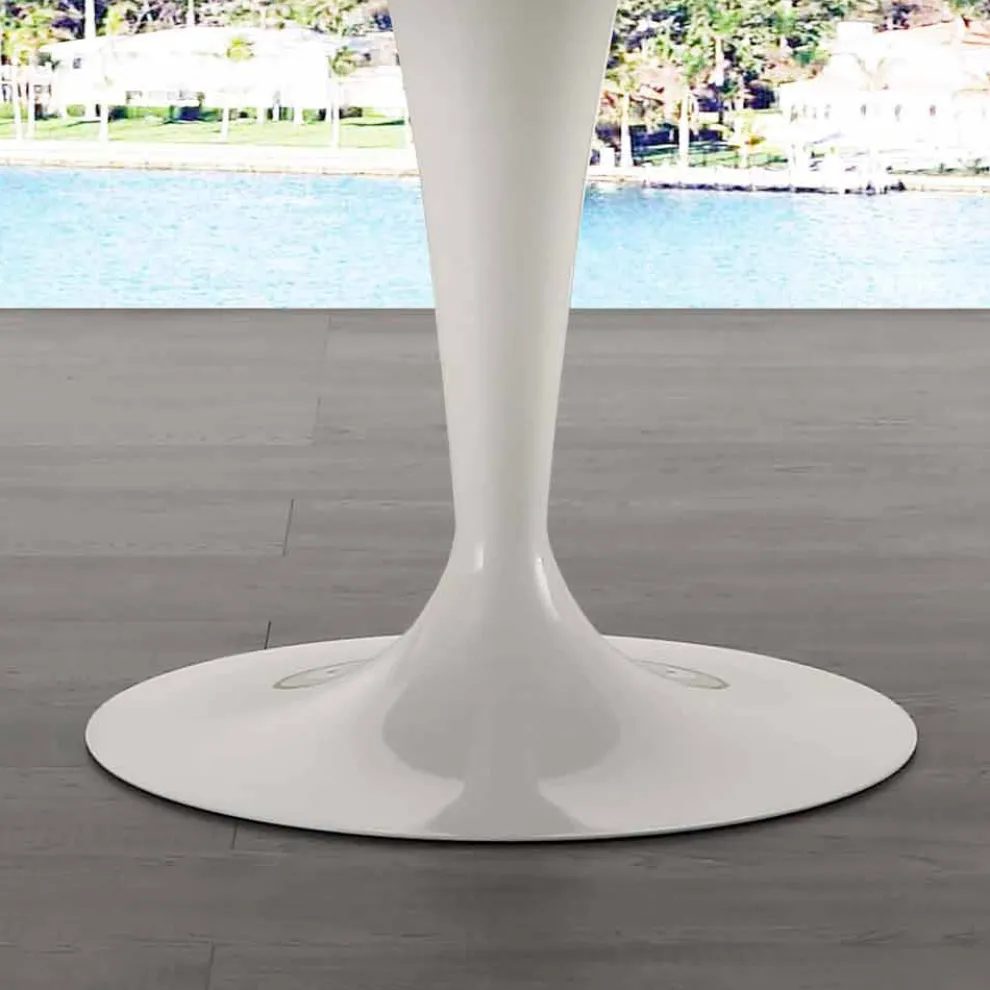 Runder Marmortisch in Carraraweiß ø120 cm Rimini