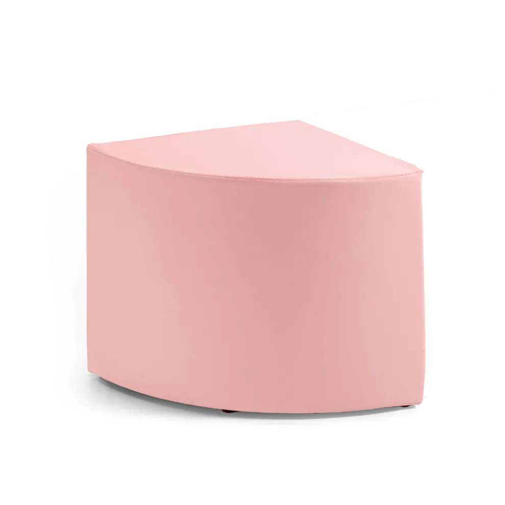 Runder Pouf bestehend aus 4 separaten Segmenten, hergestellt in Italien – Schuppen