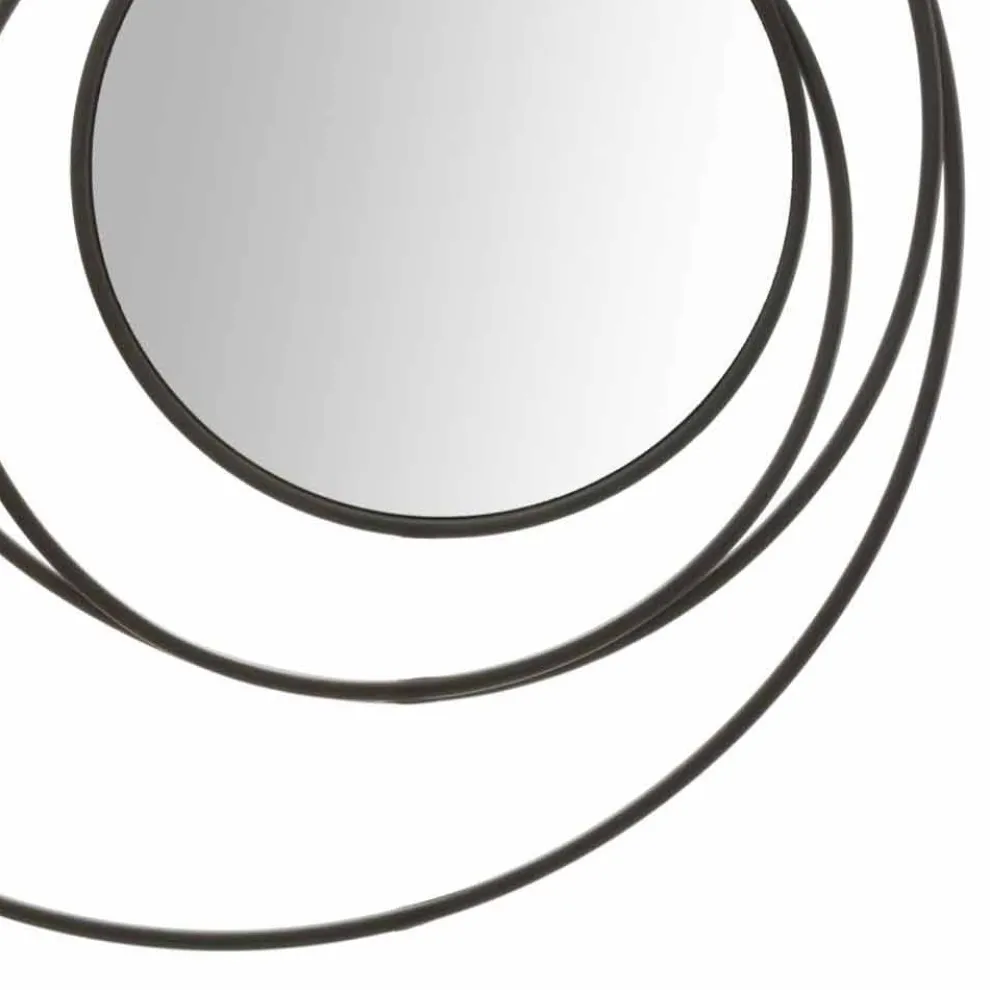 Runder Wandspiegel im modernen Design aus Eisen - Selda