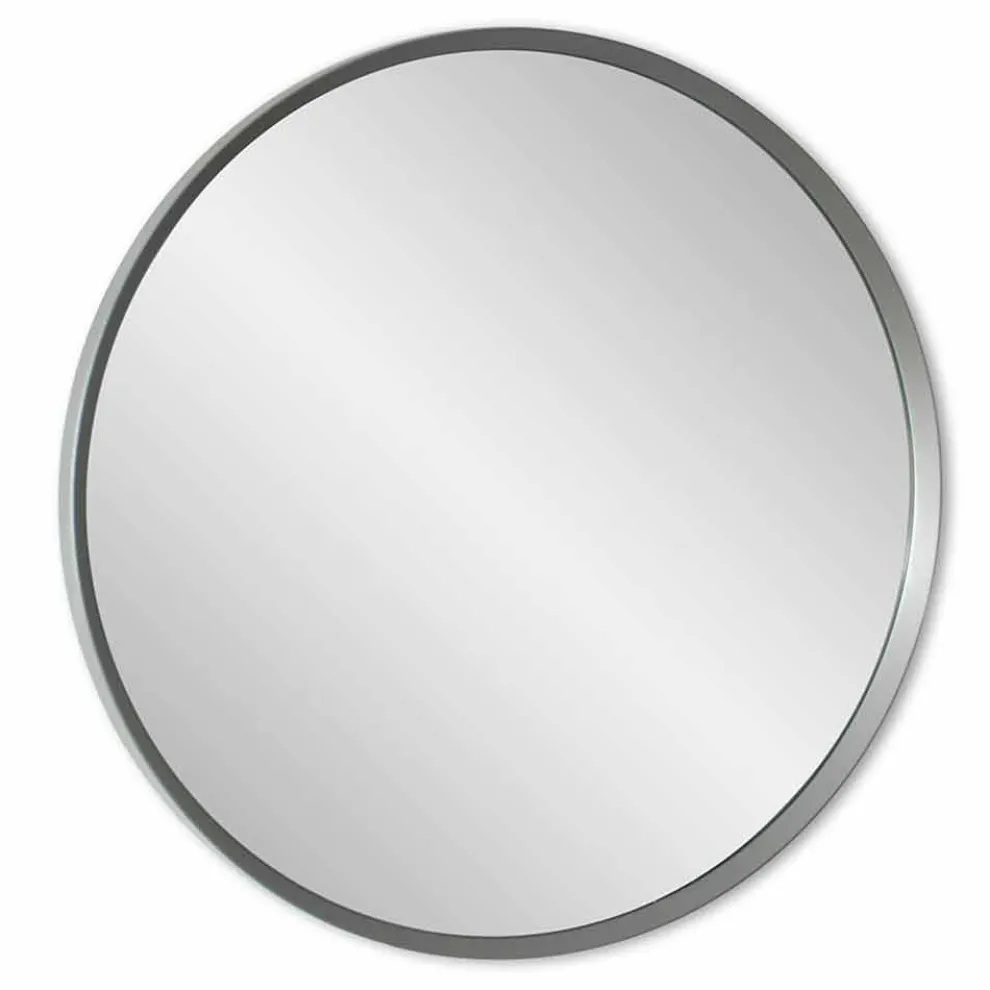 Runder Wandspiegel mit lackiertem Rahmen von elegantem modernem Design - Odosso