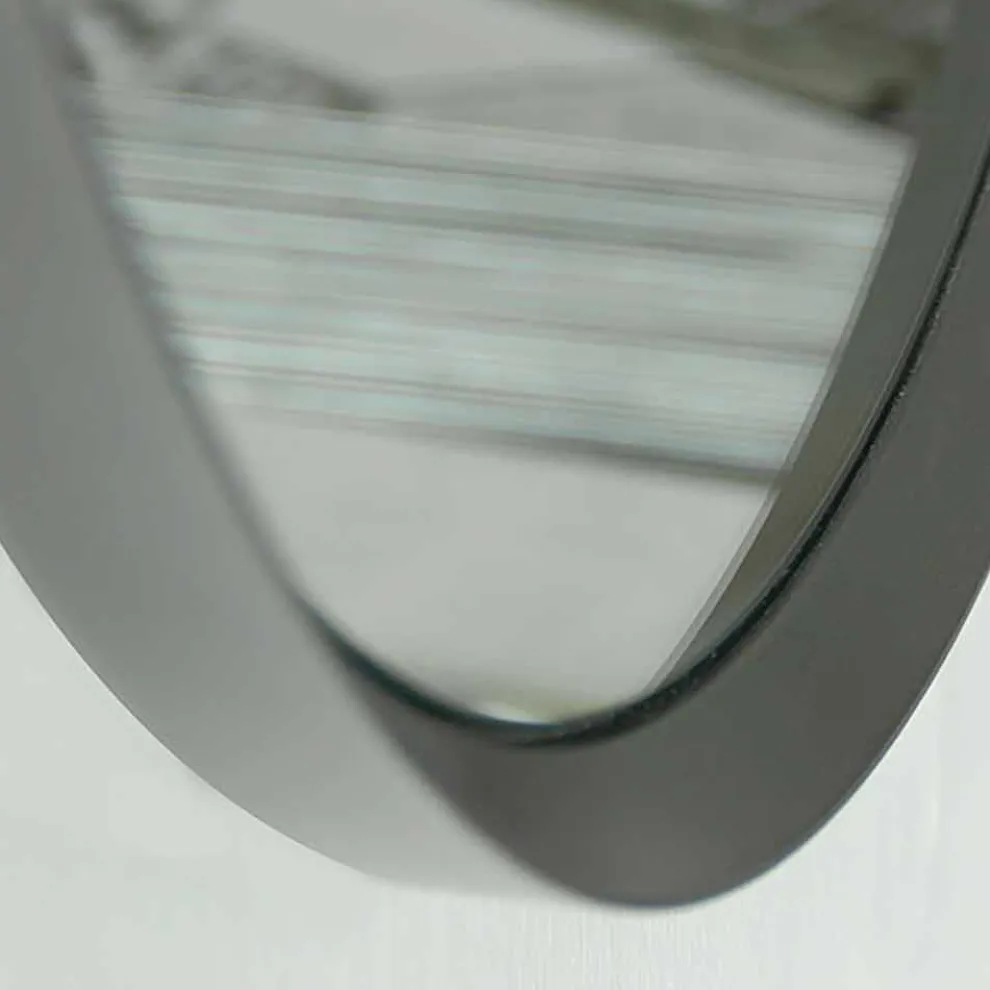 Runder Wandspiegel mit lackiertem Rahmen von elegantem modernem Design - Odosso