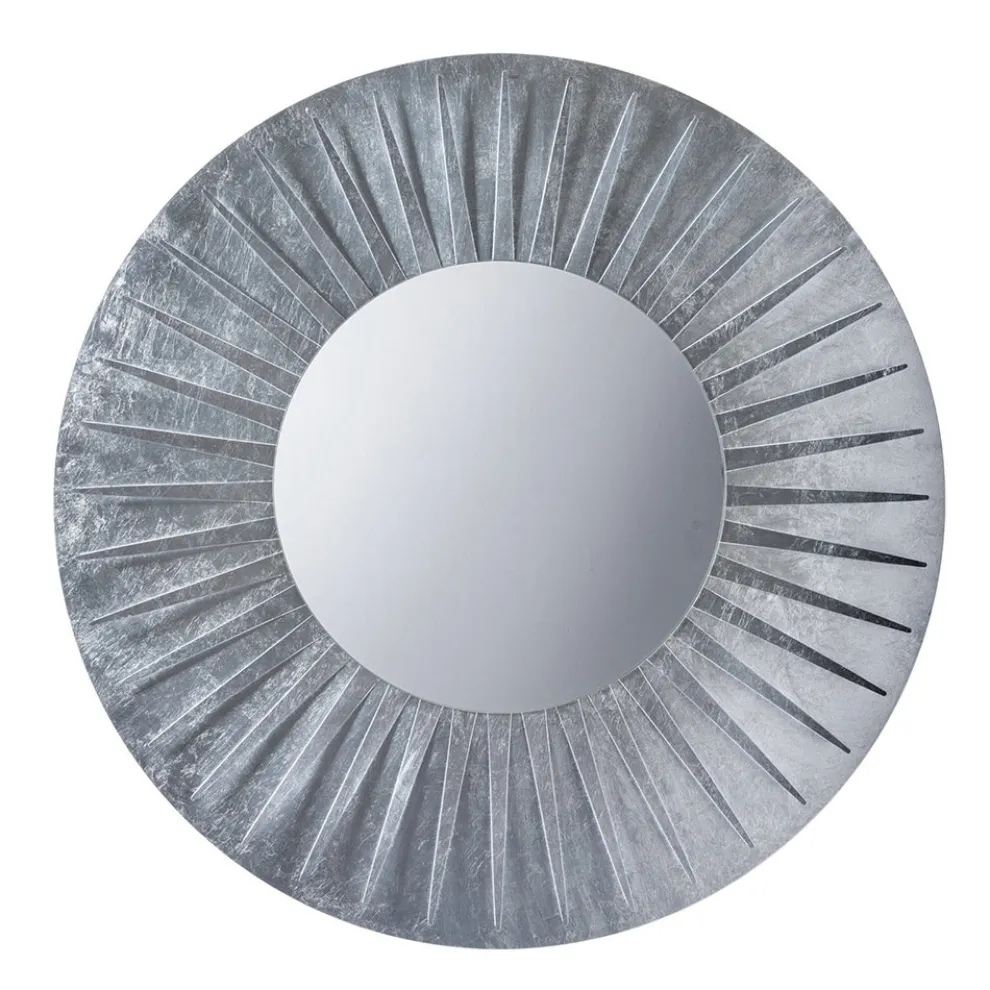 Runder Wandspiegel mit Eisenrahmen Elegantes Design - Tassio