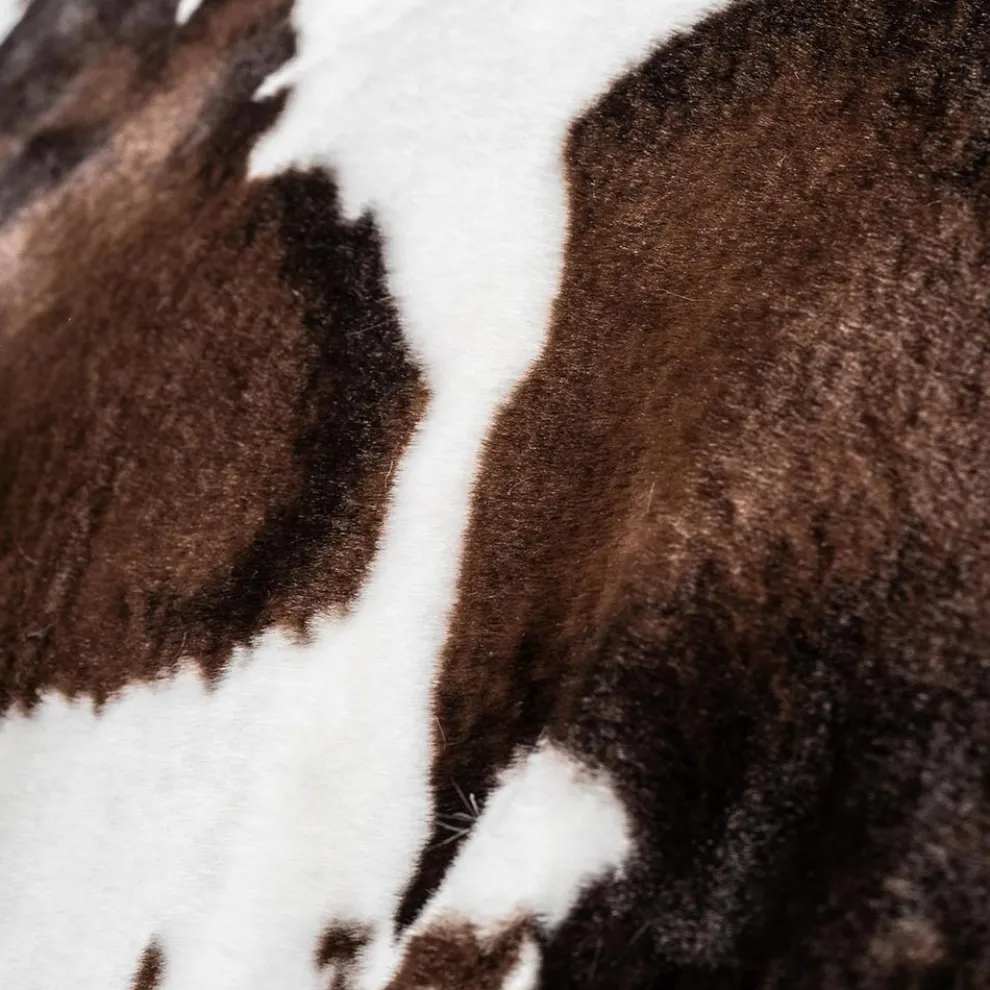 Runder Wohnzimmer-Pouf mit Samtbezug und Seitentasche - Moranna