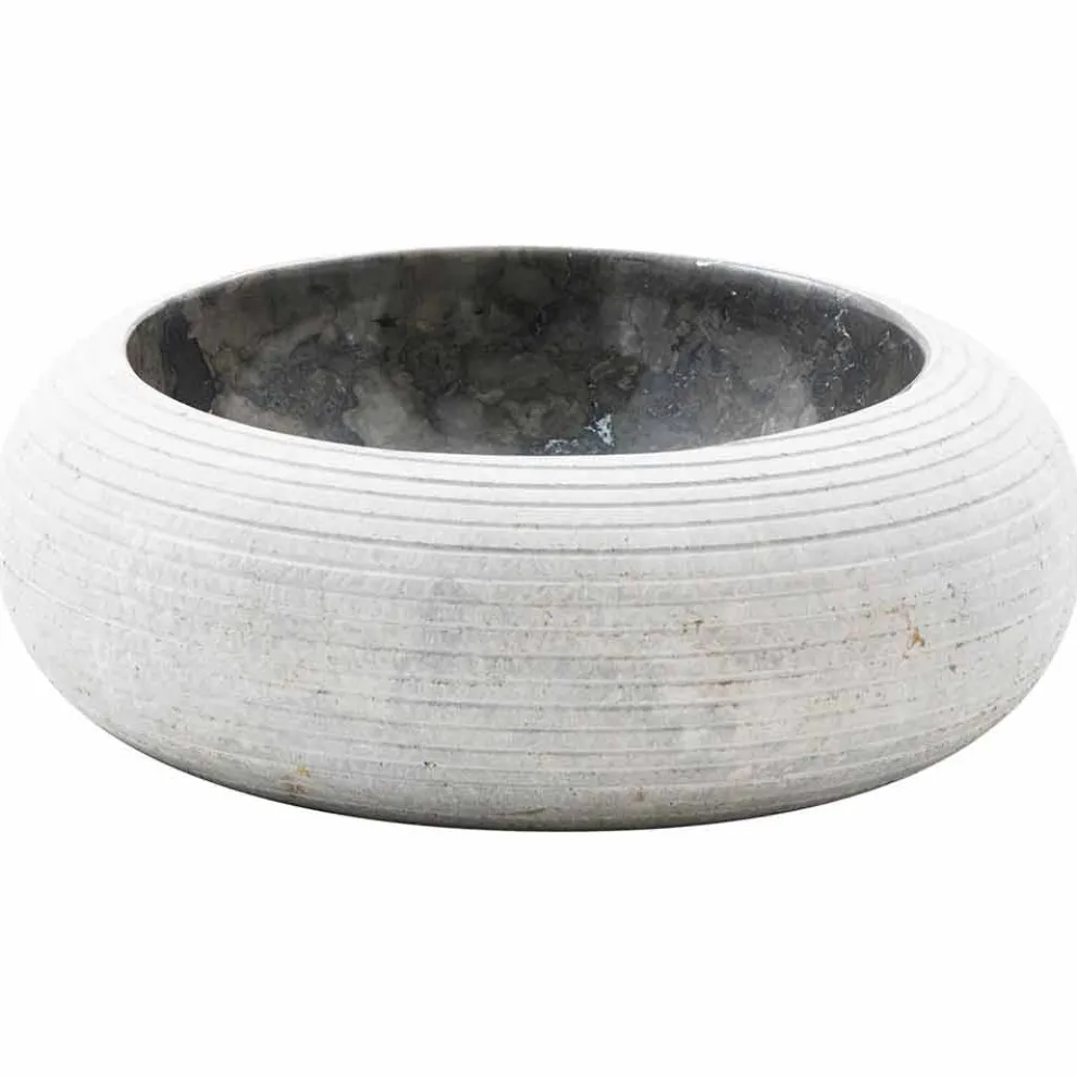 Rundes Aufsatzwaschbecken aus Marmor - Ballao
