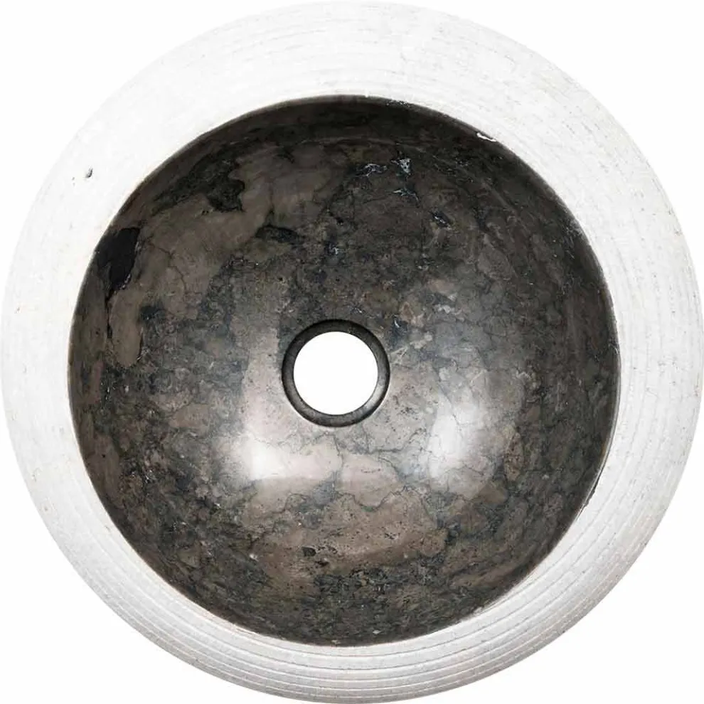 Rundes Aufsatzwaschbecken aus Marmor - Ballao