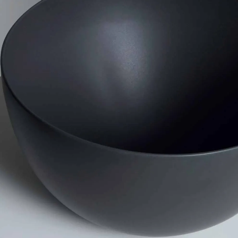 Rundes Aufsatzwaschbecken aus weißer oder farbiger Keramik Star Round50