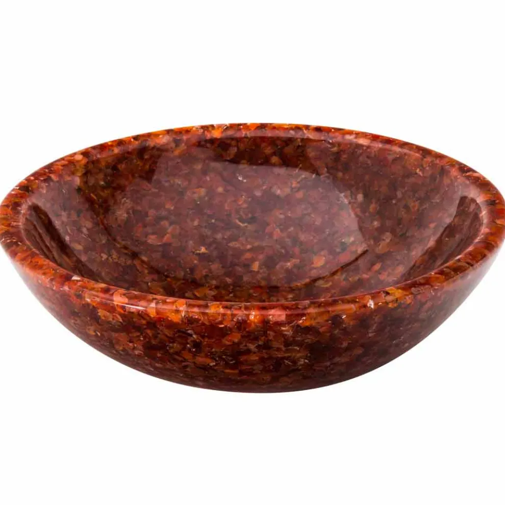 Rundes Design-Aufsatzwaschbecken aus künstlichem Harz und Stein Nube