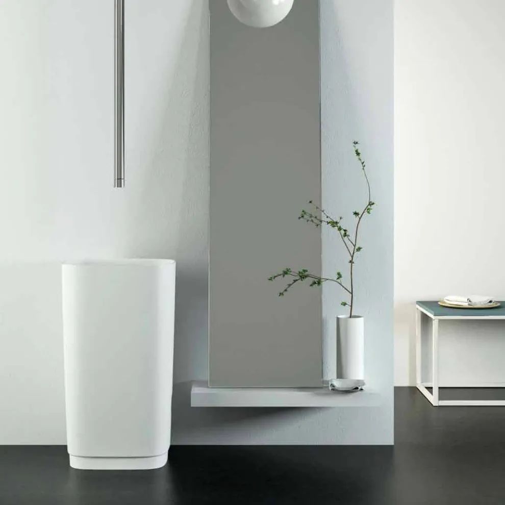 Rundes Waschbecken freestanding mit modernem Design made in Italy, Lallio