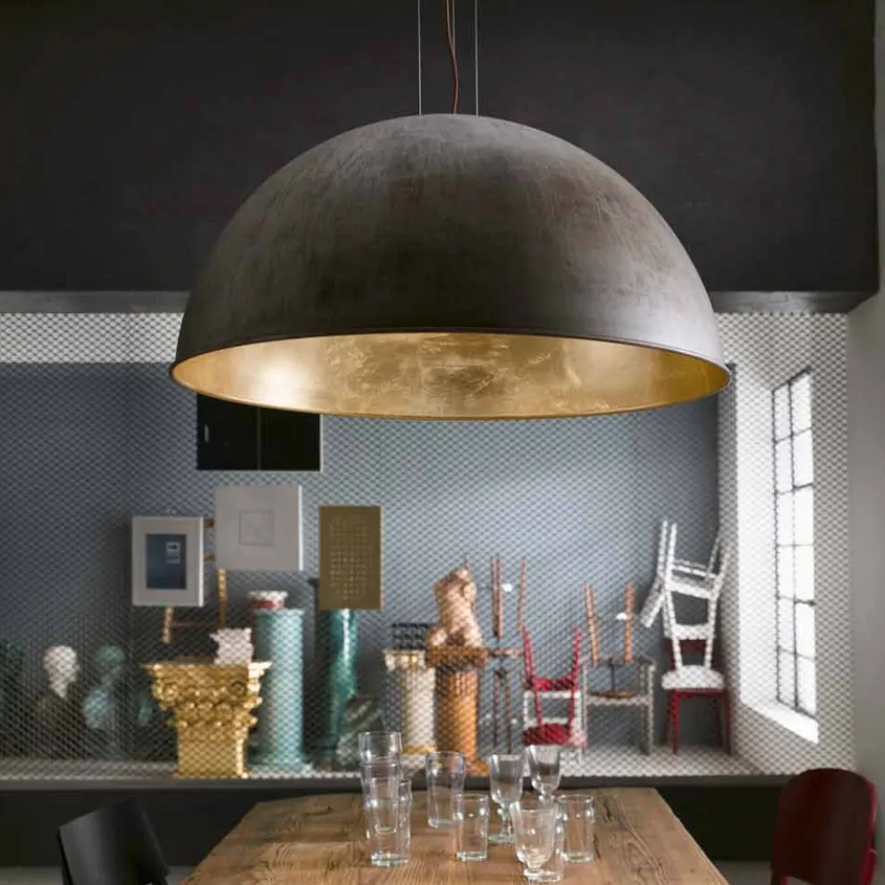 Rustikale Pendelleuchte aus  Eisen Ø80 cm Galileo von Il Fanale