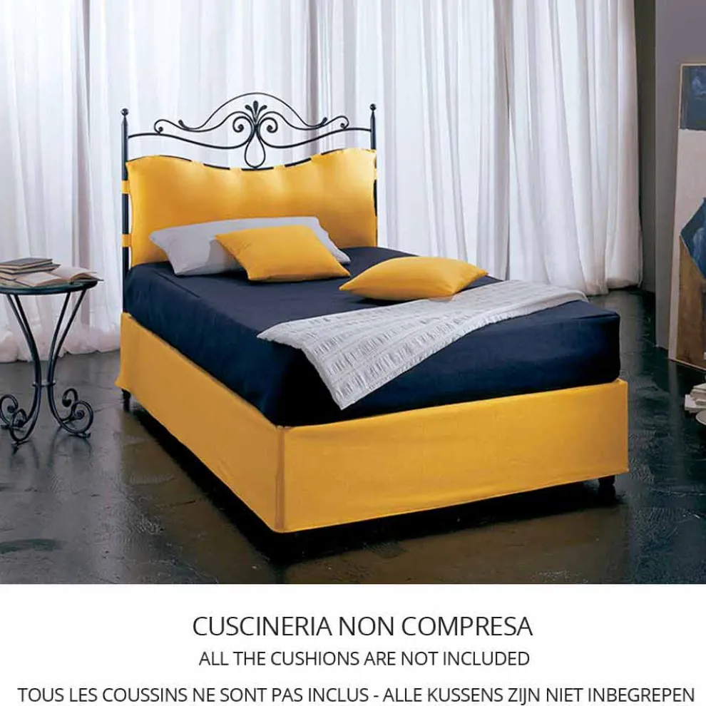 Lira Jugend Queen Size Bett aus Schmiedeeisen in Design