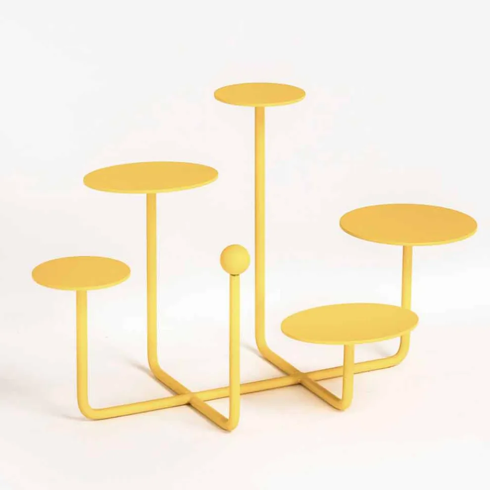 Design Süßigkeiten stehen aus lackiertem Stahl Made in Italy - Pennellope