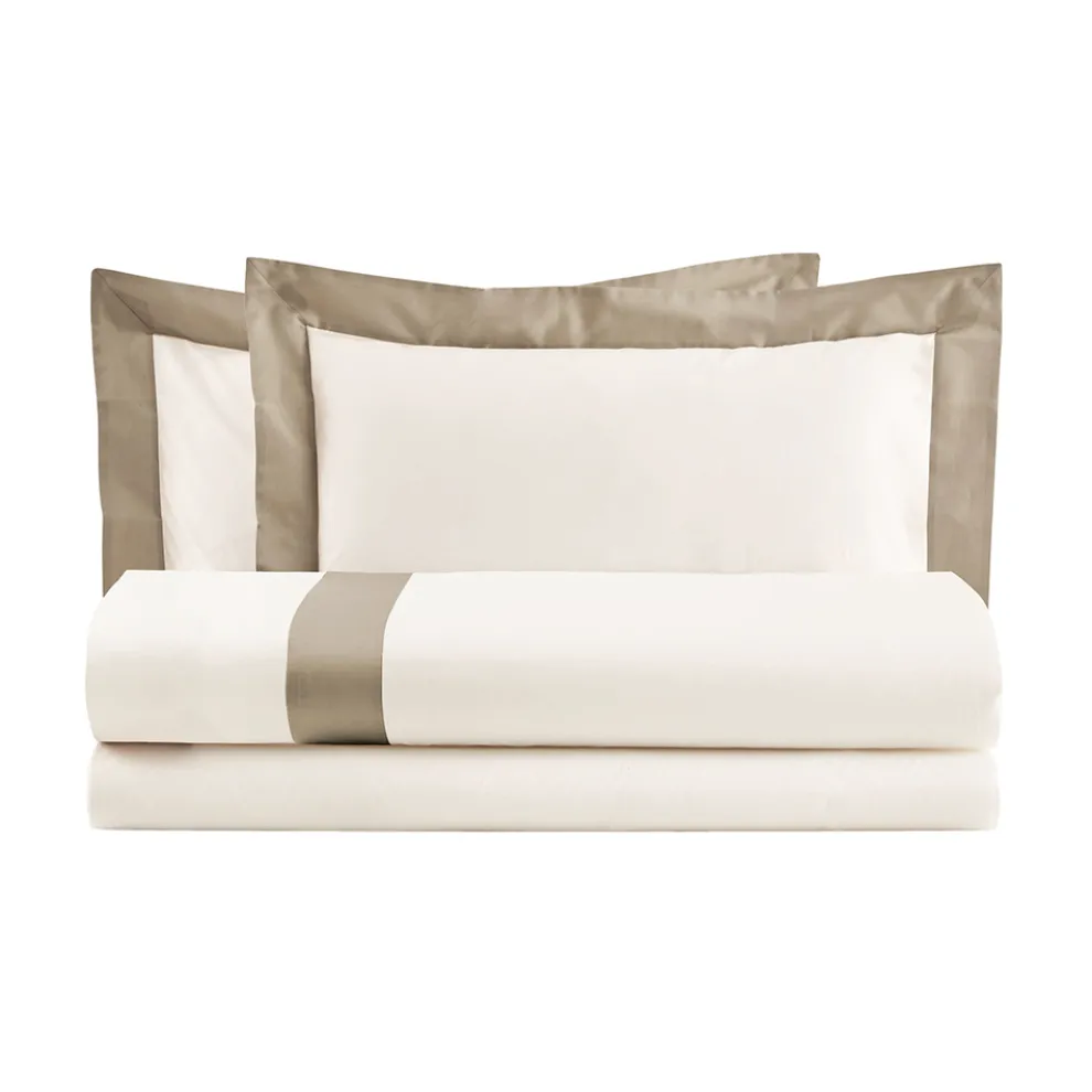 Doppelbett-Bettbezug-Set aus 100 % Baumwolle und 10 % Baumwollsatin – Detail