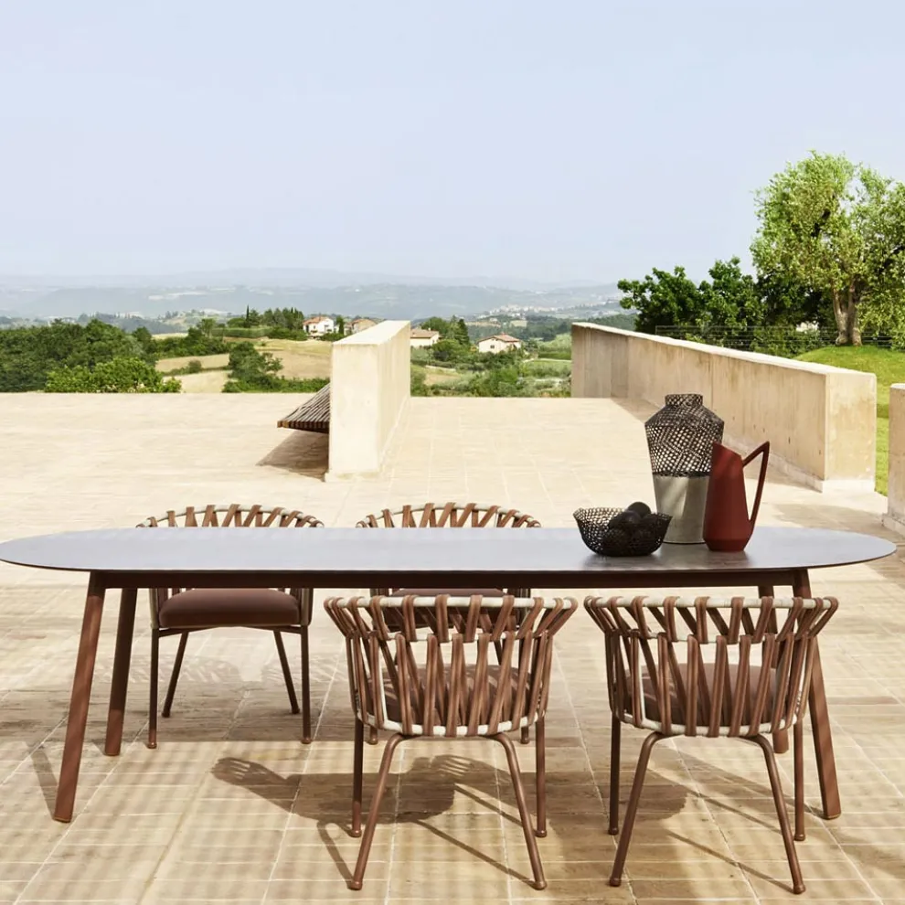 Gartentisch Farbige HPL-Platte Made in Italy - Emma von Varaschin