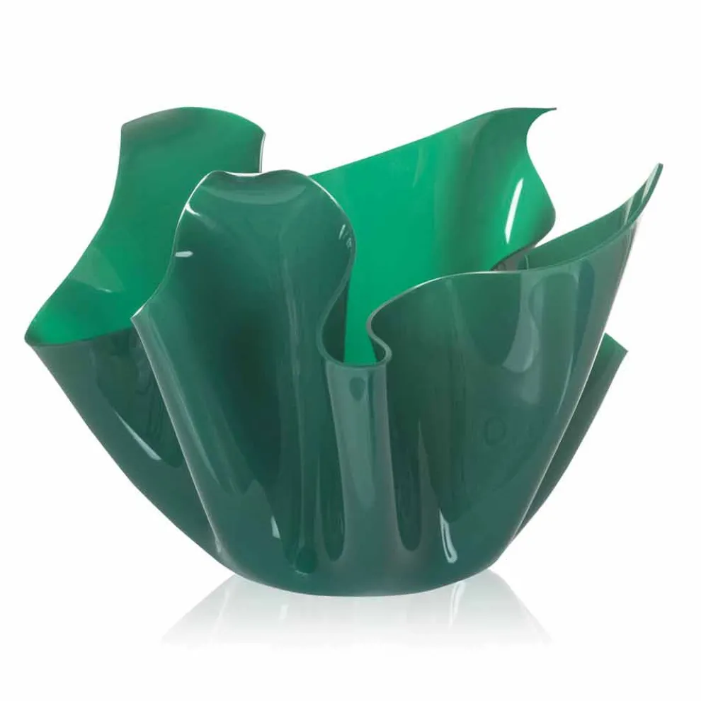 Pina Grün Indoor / Outdoor Mehrzweck-Vase, modernes Design in Italien hergestellt