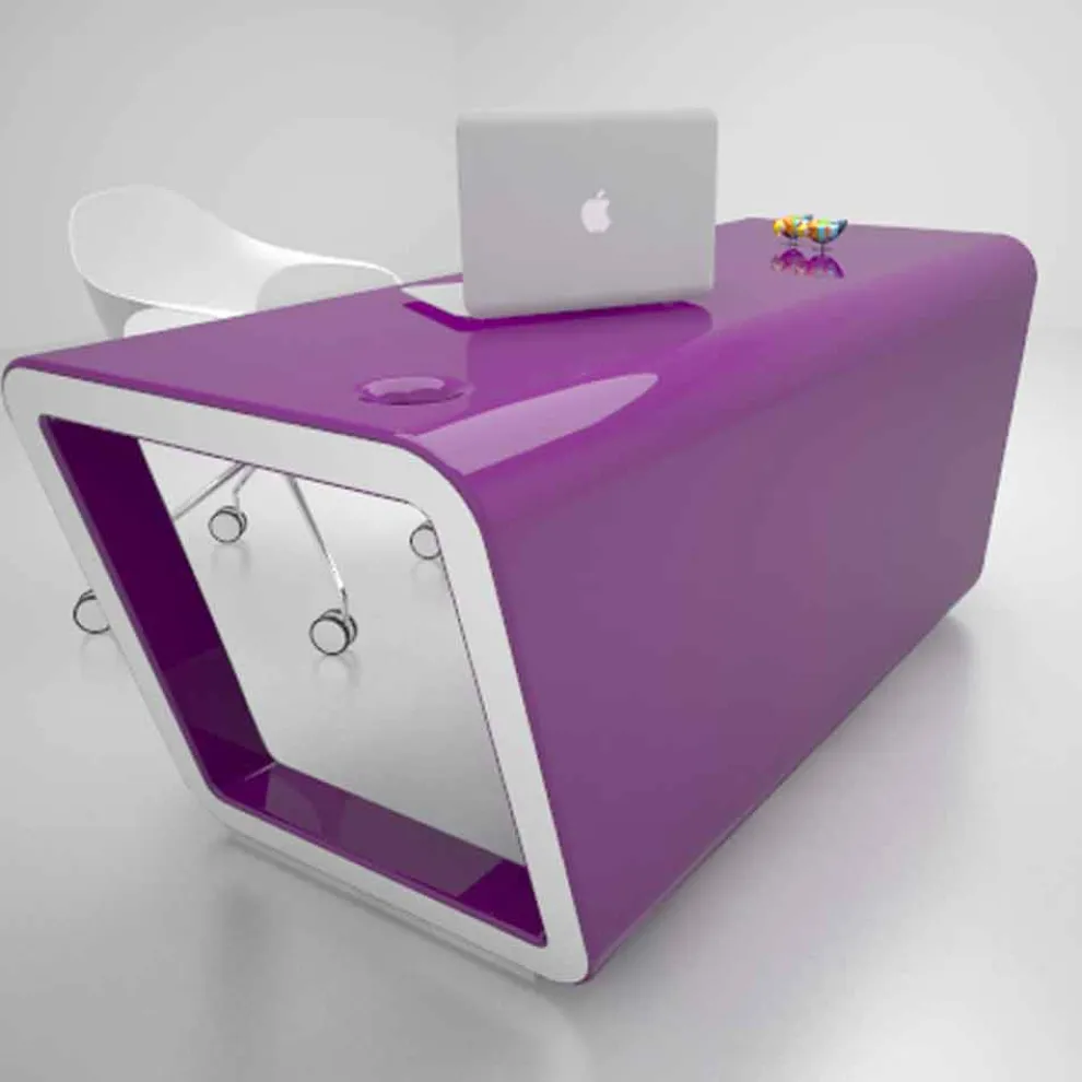 Design Schreibtisch aus Solid Surface® Ego Made in Italy