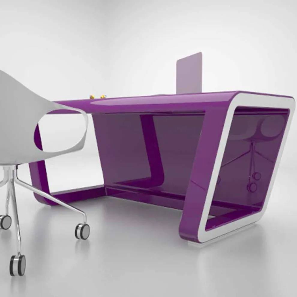 Design Schreibtisch aus Solid Surface® Ego Made in Italy