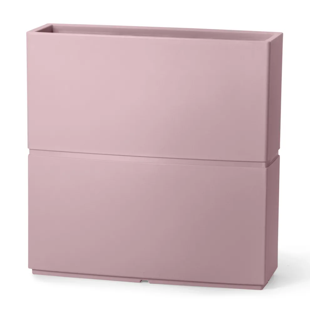 Dekorative Vase für den Innenbereich aus Polyethylen 2 Größen Made in Italy - Lambo