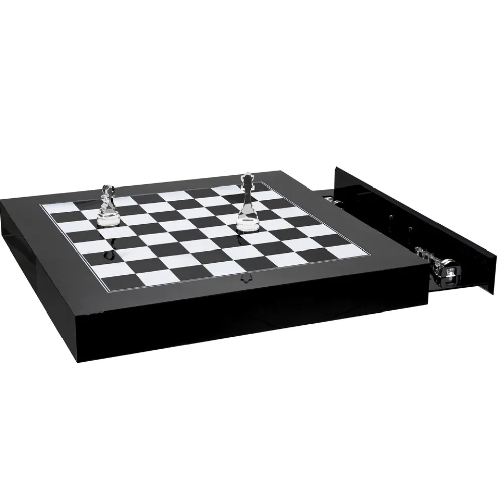 Schachbrett für Schach- und Designprüfer aus Plexiglas Made in Italy - Schach