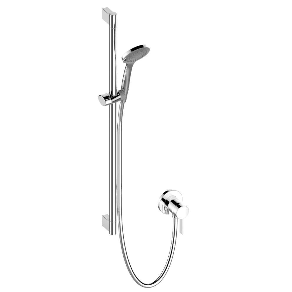 Schiebebrausegruppe aus verchromtem Messing Einhebelmischer - Euka