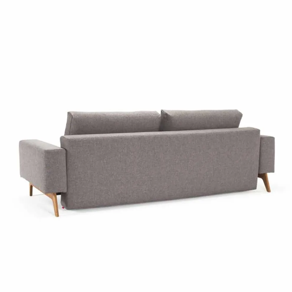 Schlafcouch im skandinavischen Stil grau Idun von Innovation