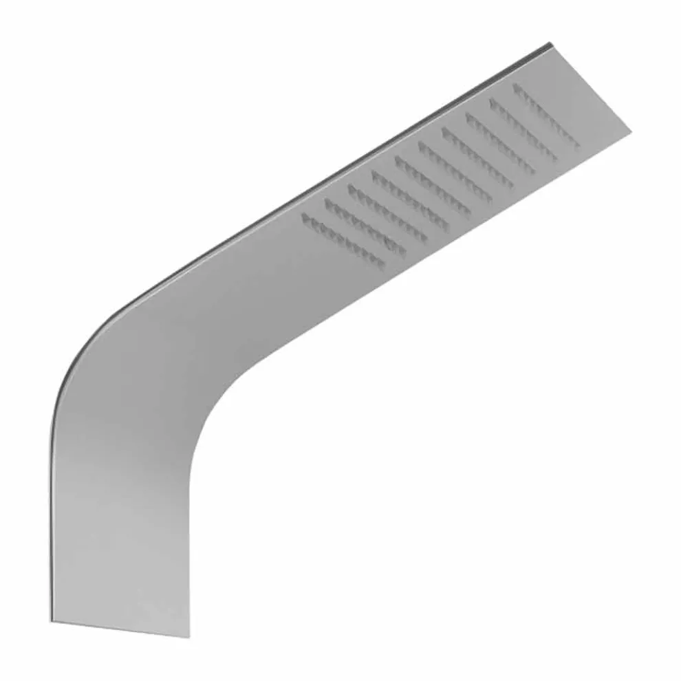 Schlanker Duschkopf aus Stahl mit Regenstrahl Made in Italy - Vispo