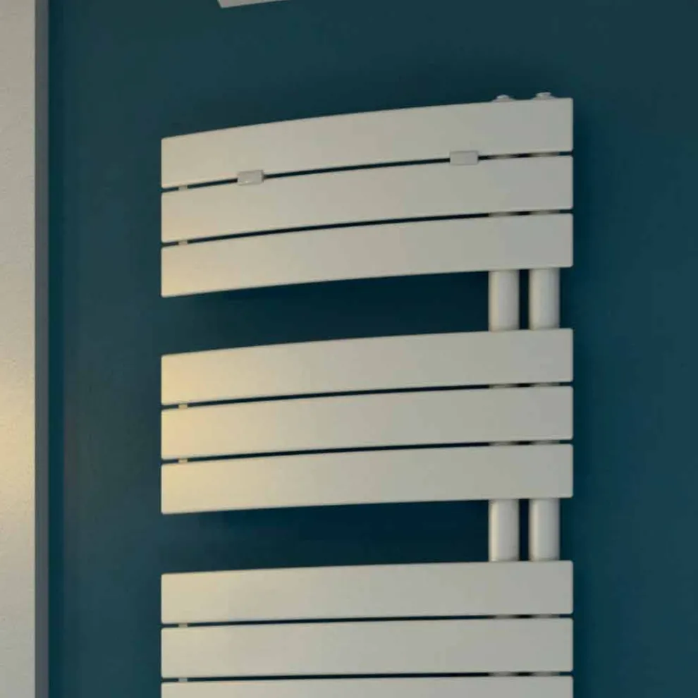 Scirocco H Handtuchwärmer elektrisch aus weißem Stahl Sail Scirocco H