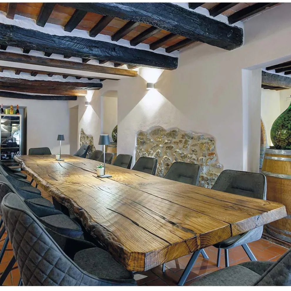 Secular Oak Esstisch und 14 Stühle inklusive Made in Italy - Dite