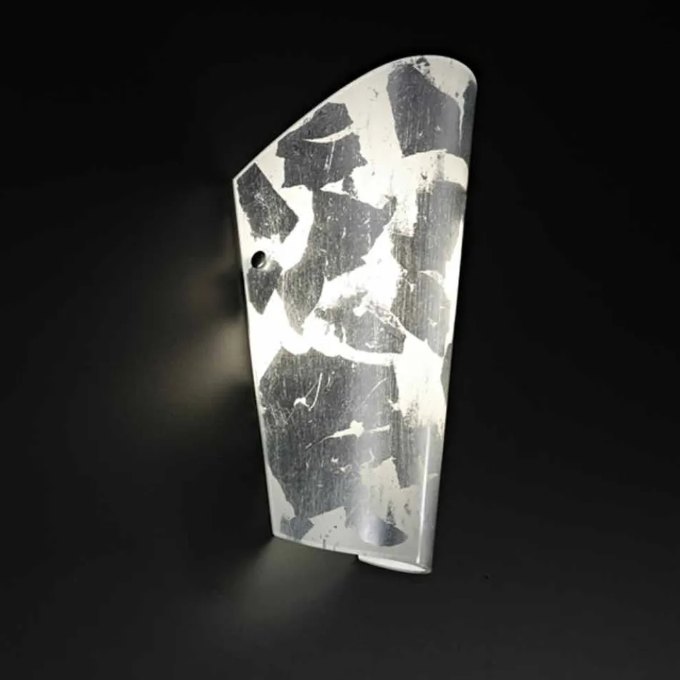 Selene Bloom handgemachter Wandleuchter aus Glas, 12x11H28cm, Italy