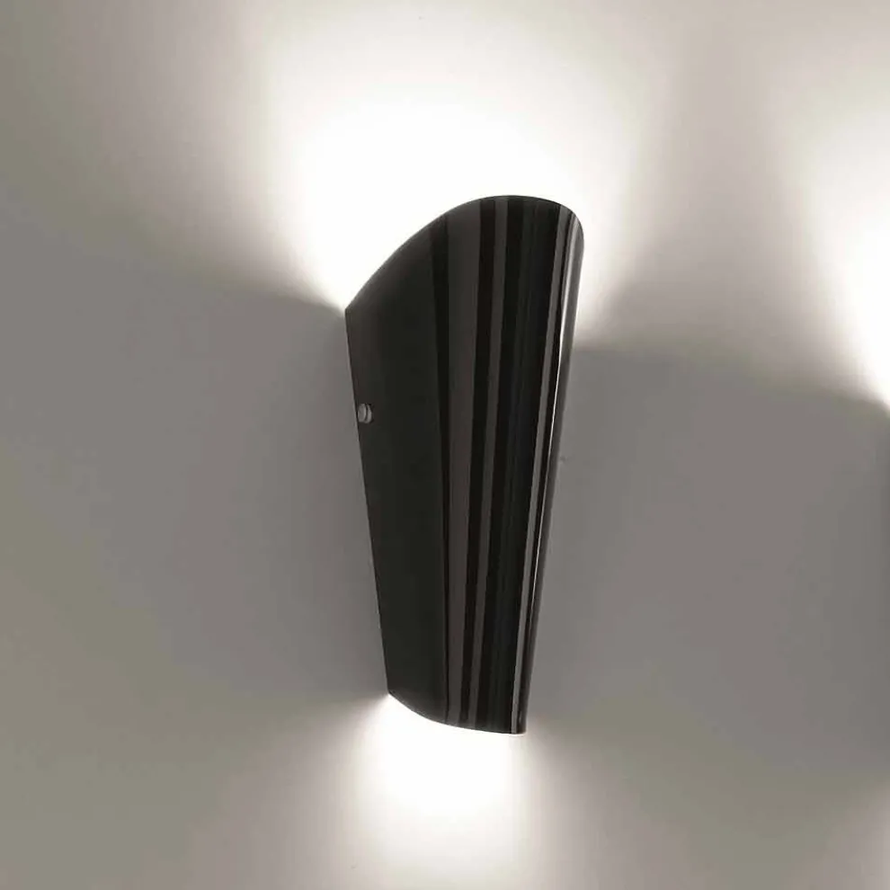 Selene Bloom handgemachter Wandleuchter aus Glas, 12x11 H 28 cm, Italy