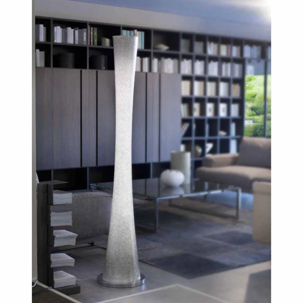 Selene Clessidra Stehlampe aus geblasenem Glas Ø36 H175cm