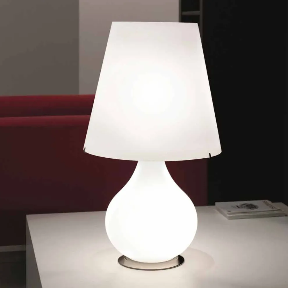 Selene Forever Tischlampe aus geblasenem Glas Ø41 H 72cm