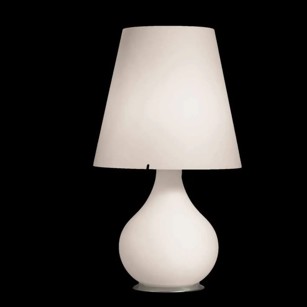 Selene Forever Tischlampe aus geblasenem Glas Ø41 H 72cm