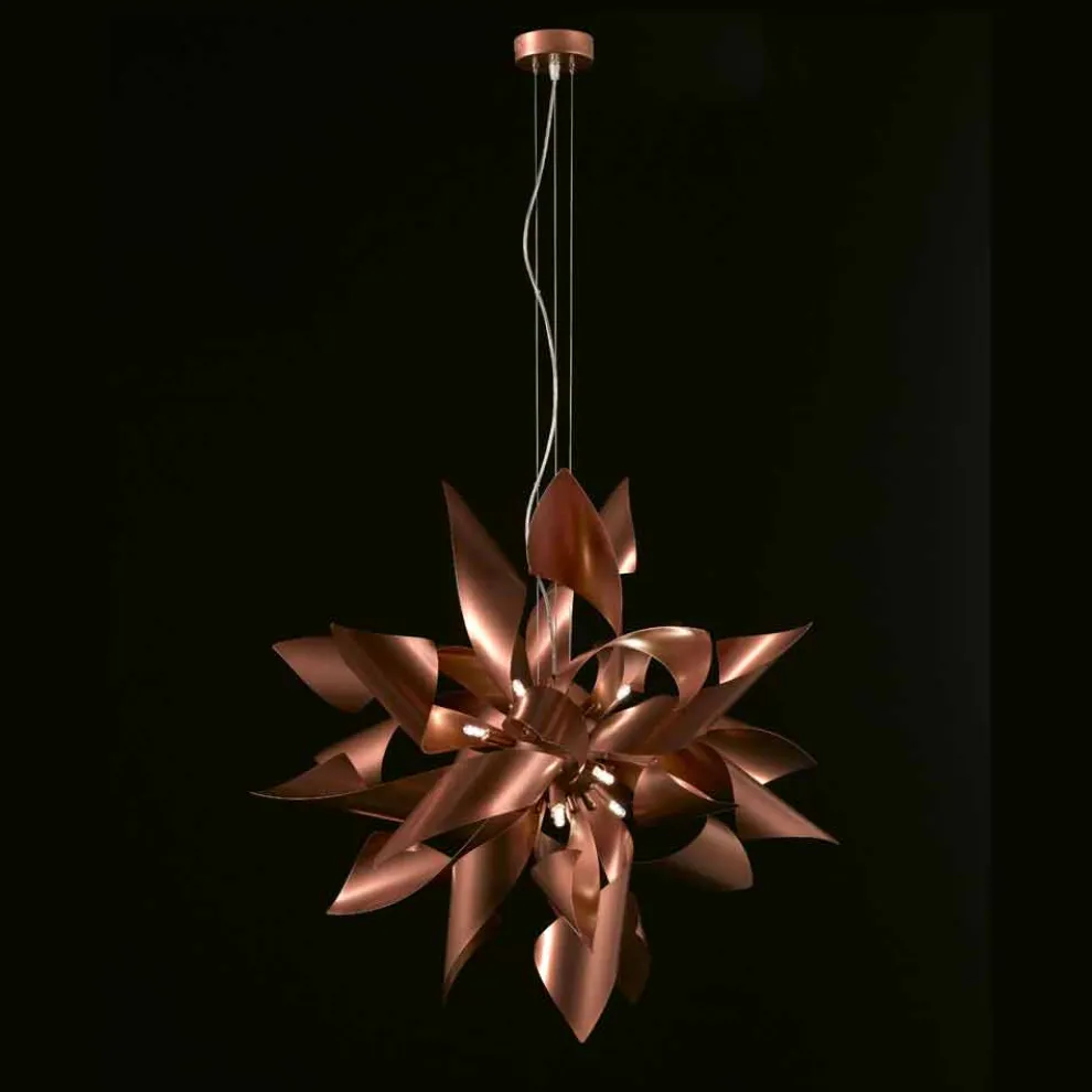 Selene Ginger Hängelampe aus Metall made in Italy Ø80 H200cm