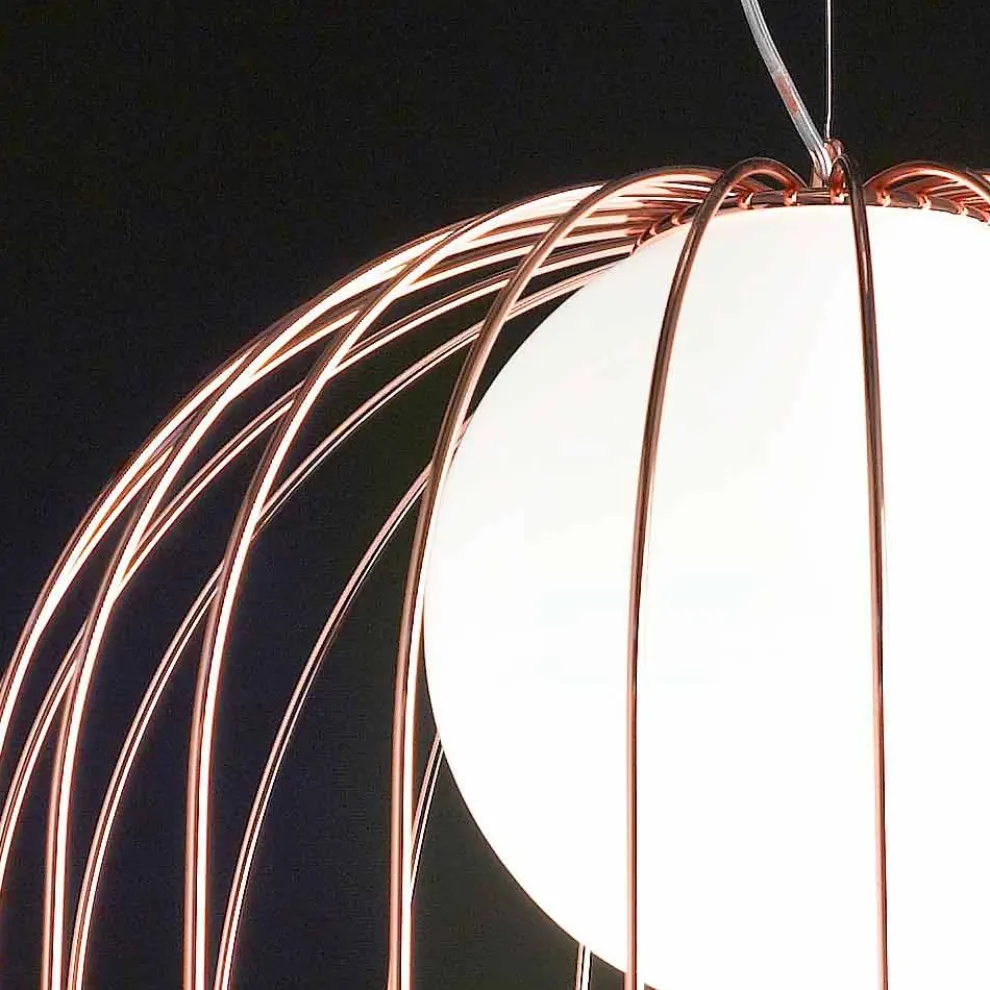 Selene Kluvì Hängelampe aus geblasenem Glas Ø54 H 70/200cm