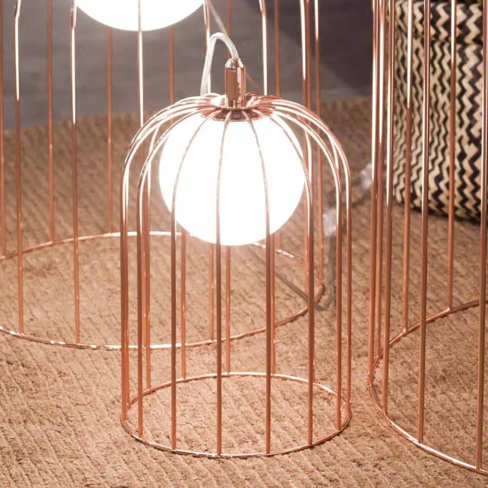 Selene Kluvì Lämpchen aus geblasenem Glas und Metal  Ø19 H 27cm