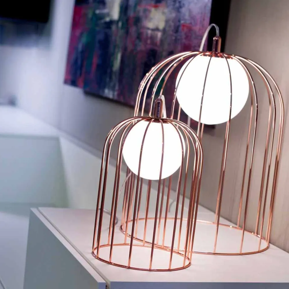 Selene Kluvì Lämpchen aus geblasenem Glas und Metal  Ø19 H 27cm