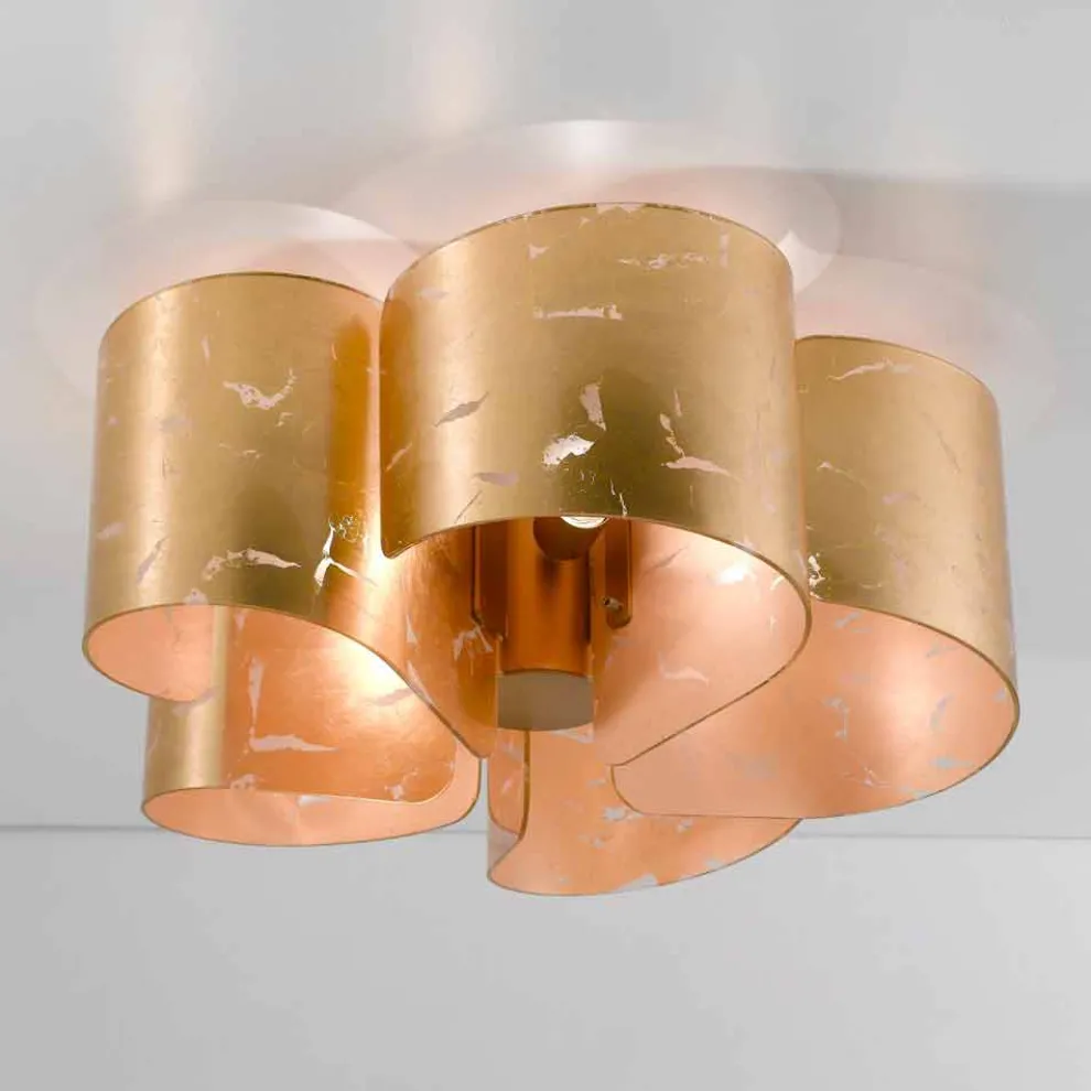 Selene Papiro moderne Deckenlampe aus Kristall Ø65 H28cm made in Italy