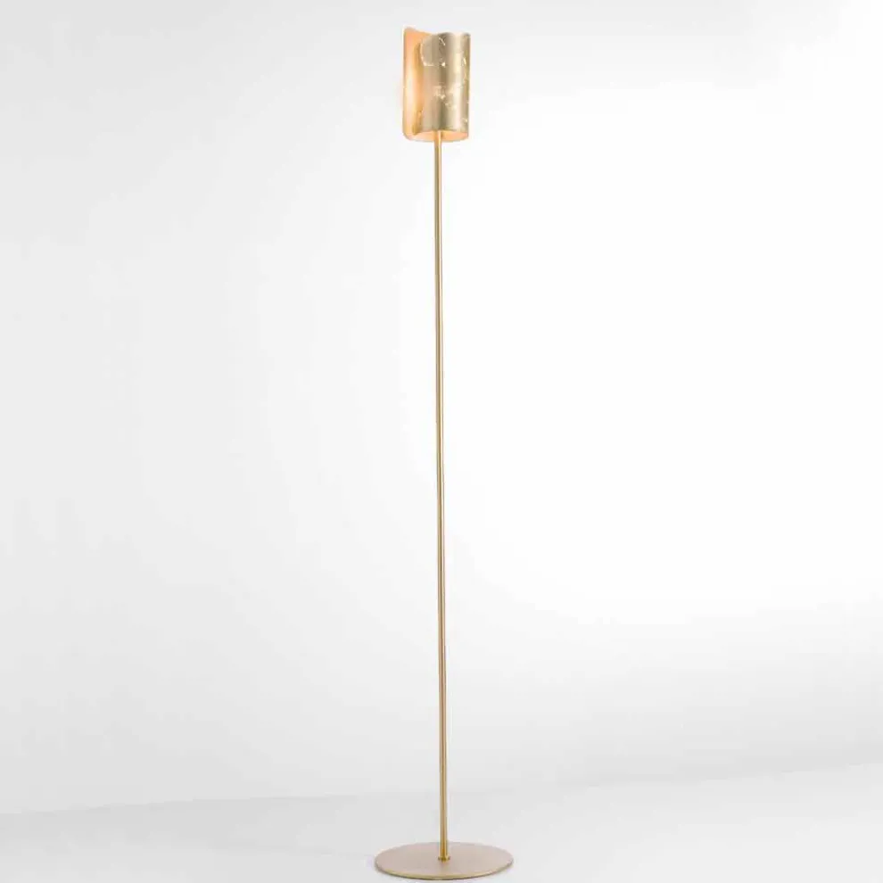 Selene Papiro Stehlampe aus Kristall,  Ø15 H 180cm, modernes Design