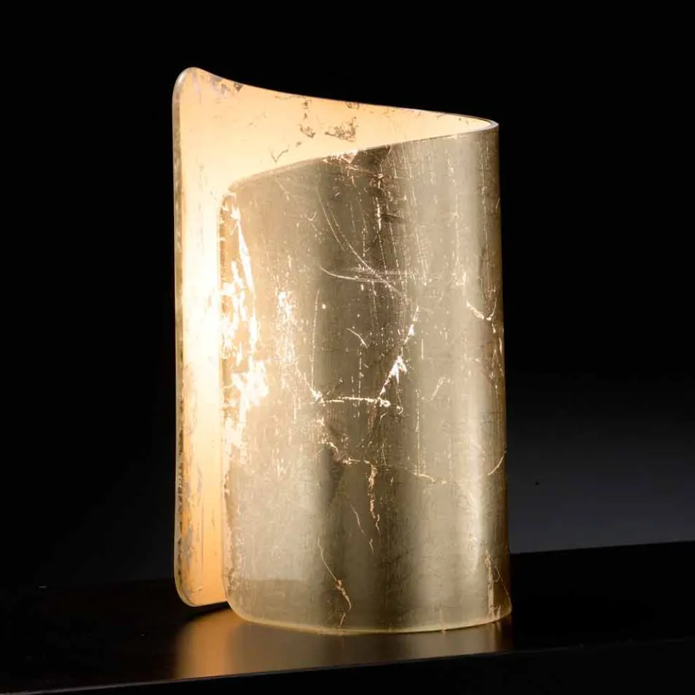 Selene Papiro Tischlampe aus Kristall made in Italy 15x14xH25 cm